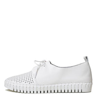 Huston White Leather Sneakers - Shouz