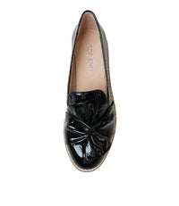 Oclem Black Patent Leather Loafers - Shouz