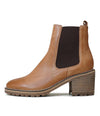 Biscoti Tan Leather Ankle Boots - Shouz