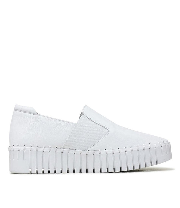 Becca White Leather Sneakers - Shouz