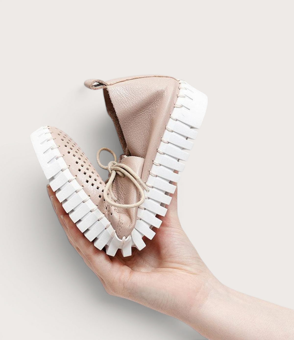 Huston Rose Leather Sneakers