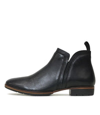 Gaid Black Ankle Boots - Shouz