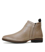 Gaid Taupe Ankle Boots - Shouz