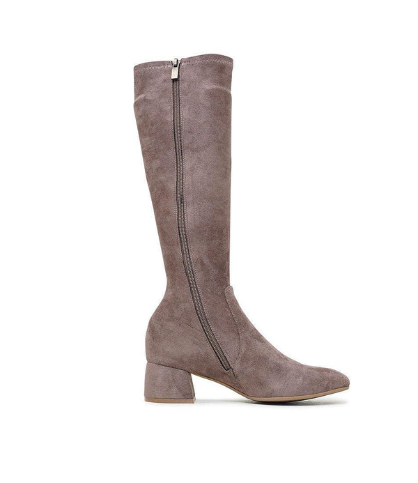 Chevy Donkey Suede Knee High Boots - Shouz
