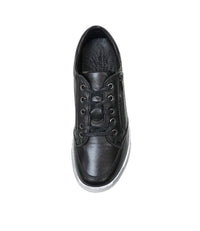 Ronnie Black Leather Sneakers - Shouz