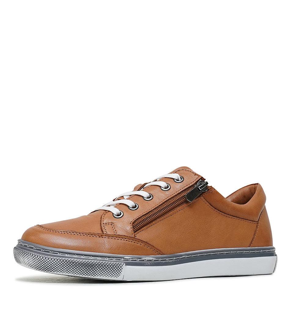 Ronnie Coconut Leather Sneakers - Shouz