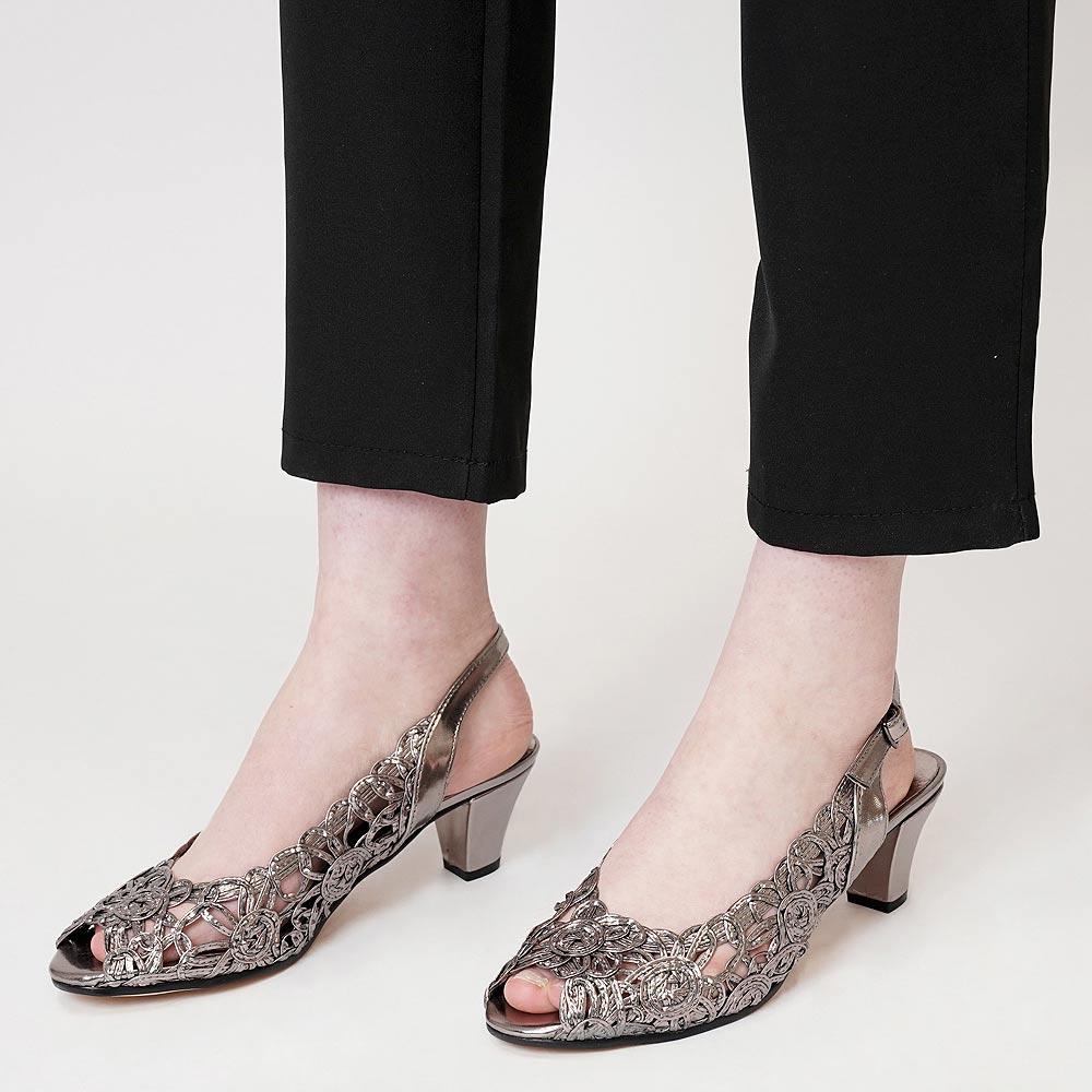 Event Pewter Heels by Emma Kate Shouz