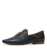 Sommer Navy/ Tan Leather Loafers, TOP END - Shouz