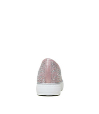 Flip Pink Shimmer Leather Mesh Sneakers - Shouz
