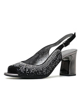 Kerry New Black Leather Heels - Shouz