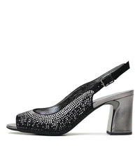 Kerry New Black Leather Heels - Shouz