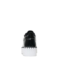 Bump Black Patent Leather Sneakers - Shouz
