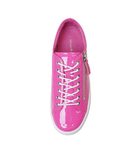 Wolfie Hot Pink Patent Leather Sneakers - Shouz