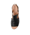 Madis Black/ Dark Tan Leather Sandals - Shouz