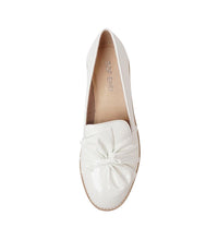 Oclem White Patent Leather Loafers - Shouz
