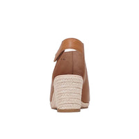 Jamcie Dark Tan Leather Wedges, DIANA FERRARI - Shouz