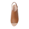 Jamcie Dark Tan Leather Wedges, DIANA FERRARI - Shouz