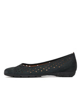 Skylar Nightblue Nubuck Suede Ballet Flats - GABOR | Shouz
