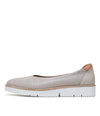 Cemone Taupe Leather Flats - Shouz