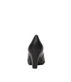 Coti Black Leather Heels - Shouz
