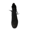 Zeina Black Suede Ankle Boots - Shouz