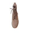 Zeina Taupe Suede Ankle Boots - Shouz