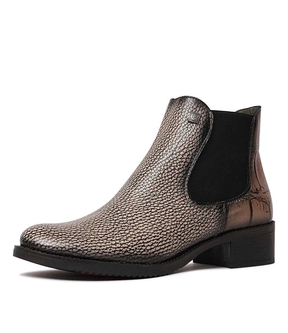 Js-2181 Taupe Multi Leather Chelsea Boots, JOSE SAENZ - Shouz