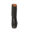 Ag-22544 Olive Snake Leather Ankle Boots - Shouz