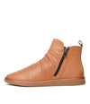 Manic Coconut Leather Ankle Boots - Shouz