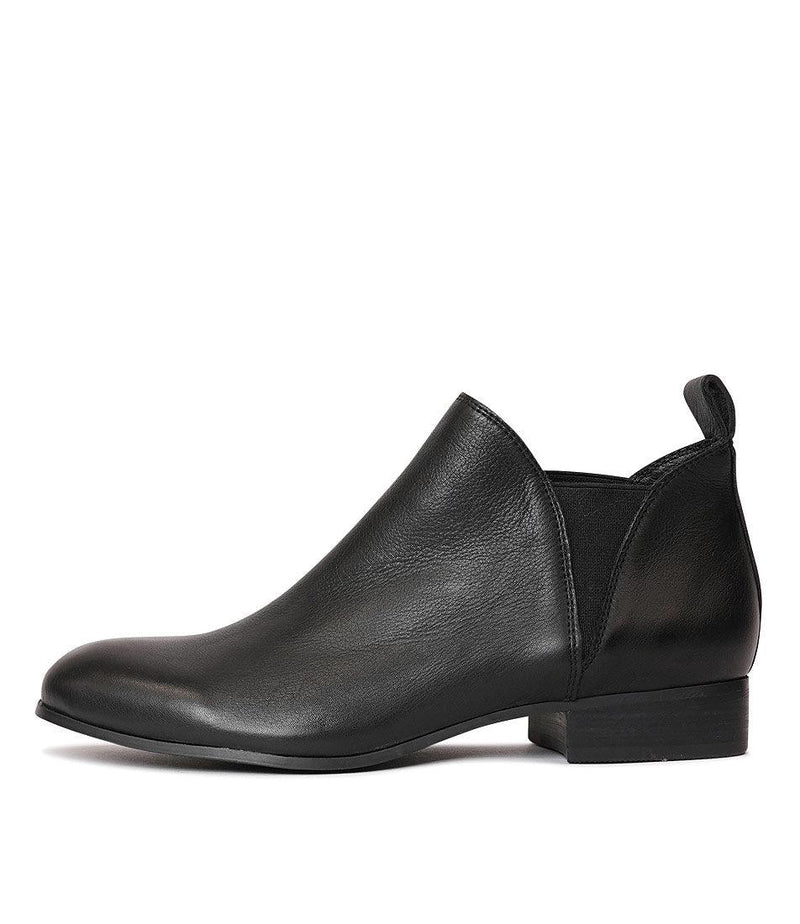Foe Black Leather Chelsea Boots - Shouz