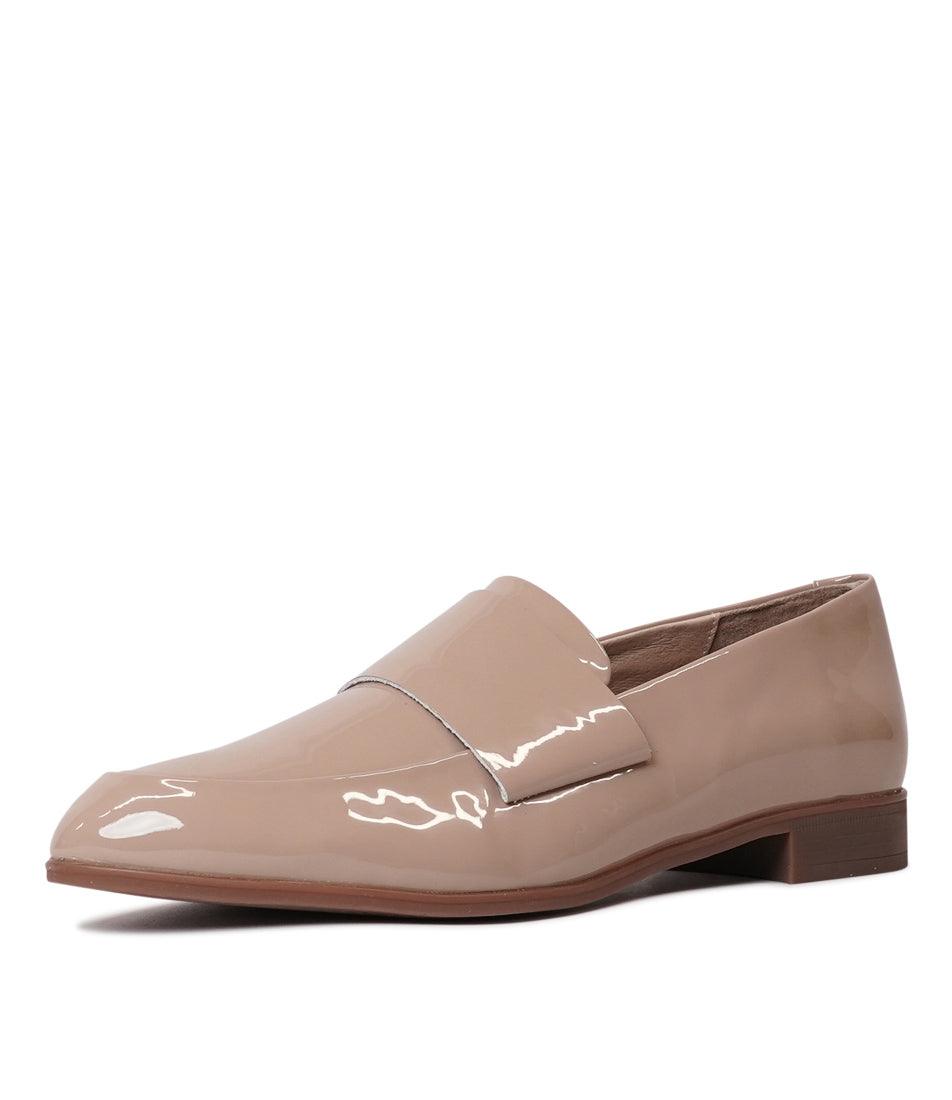 Gabrian Dark Cafe Patent Leather Loafers - Shouz