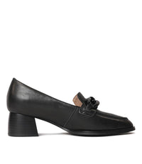 Nomass Black Leather Loafers - Shouz