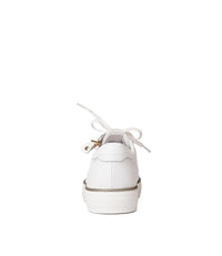 Froggy White Leather Sneakers - Shouz