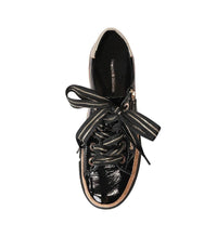Torayne Black Patent Leather Sneakers - Shouz