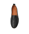Siddle Black Leather Flats - Shouz