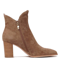 Astronomy Light Choc Suede Ankle Boots - Shouz