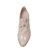 Kymani Pale Pink Patent Leather Loafers - Shouz