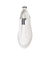 Fredie White Patent Leather Sneakers - Shouz