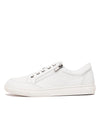 Ronnie All White Leather Sneakers - Shouz