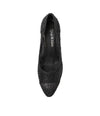 Kenedi Black Shimmer Heels - Shouz
