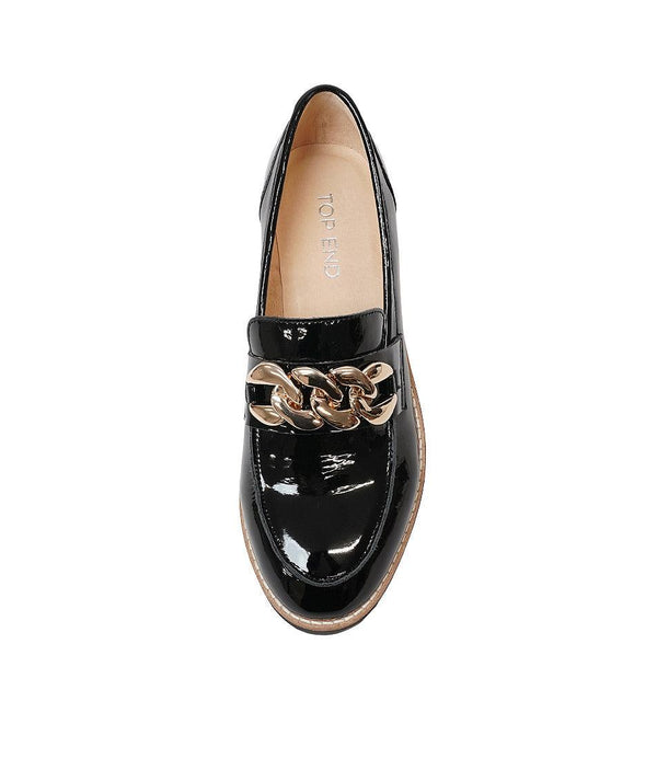 Ozama Black Patent Leather Loafers - Shouz