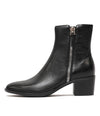 Dorete Black Leather Ankle Boots - Shouz