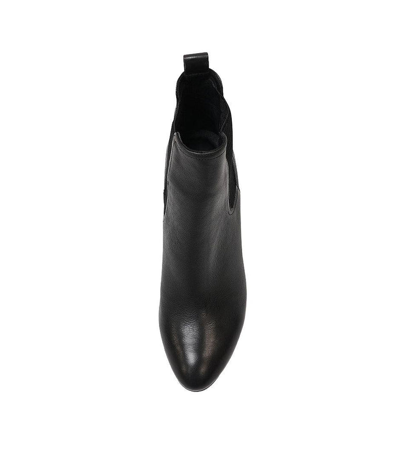 Usset Black Leather Chelsea Boots - Shouz