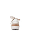 Torayne Almond White Multi Leather Sneakers - Shouz