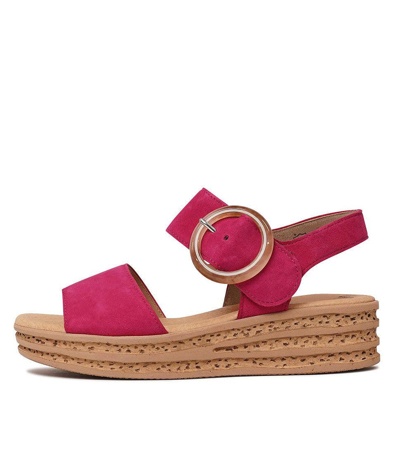 Nerida Pink Suede Sandals - Shouz