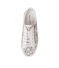 Leitha White Leather Sneakers - Shouz