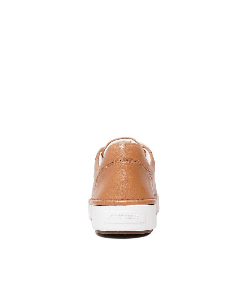 Claire 01 Camel Leather Sneakers - Shouz