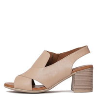 Wondir Pale Taupe Leather Heels, DIANA FERRARI - Shouz