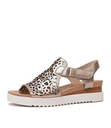 Ansh Champagne  Leather Sandals, DJANGO & JULIETTE - Shouz