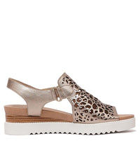 Ansh Champagne  Leather Sandals, DJANGO & JULIETTE - Shouz